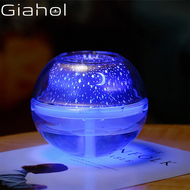 

500ml Led Night Light Humidifiers USB Ultrasonic Aroma Diffusers Lamp Mist Maker Mute Air Conditioner White Diffusor