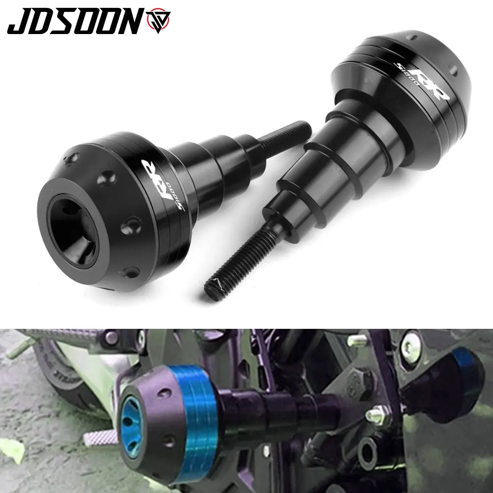 

With logo Motorcycle Frame Crash Pad Engine Stator Sliders Protector For BMW S1000RR S 1000 RR 2015 2016 2017 2018 2019 2020
