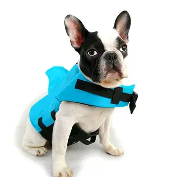 

Dog Life Jacket Safety Clothing Pet Life Vest Summer Dog Swimming Clothes Bulldog Fin Jacket Playing In The Sea