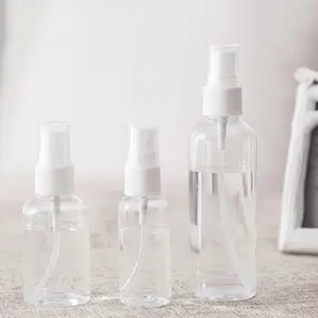 

1Pc 30ml/50ml/100ml Portable Mini Transparent Empty Spray Bottles Plastic Refillable Atomizer Cosmetic Containers For Travel
