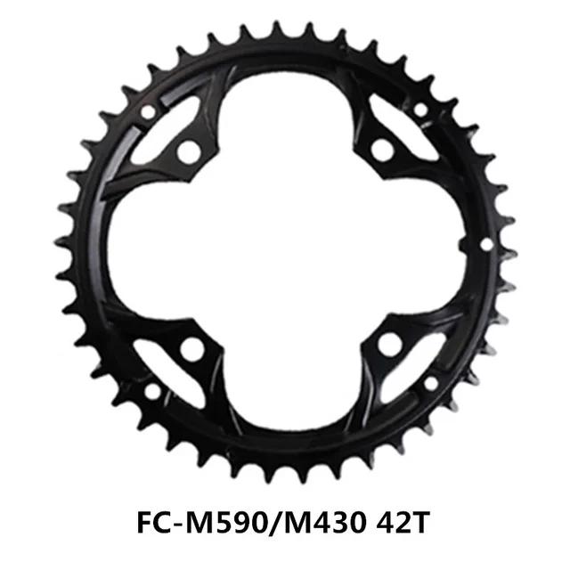 SHIMANO FC-M590/FC-M430 Звездочка для горного велосипеда колеса 44 T/42 T/32 T/22 T запасные части совместимы с Shimano высокого качества - Цвет: Only 42T