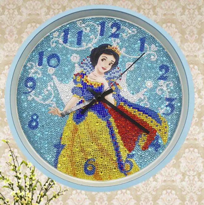 30x30cm 3D алмаз особенной формы детские штаны с вышивкой и рисунком настенные часы, цветочные 5D алмазная живопись вышивка часы декор из алмазной мозаики a164 - Цвет: 30x30cm