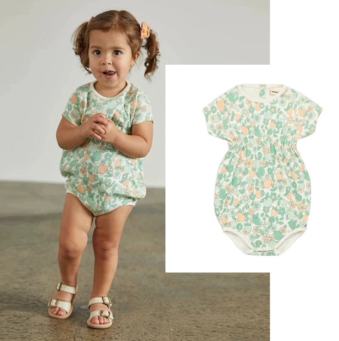 

INS Mp Girls Rompers Baby Girl Clothes Kids Clothes Vestidos 2020 Baby Romper Off the Shoulder Deer Rumper 12 Month Girl