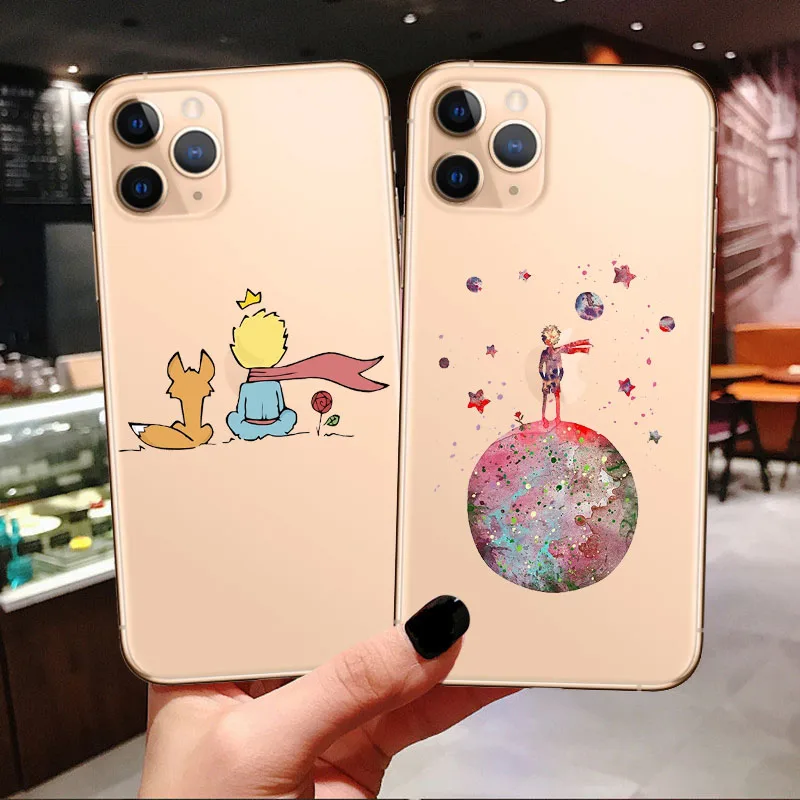 Мягкий чехол с мультяшным рисунком king The Little Prince earth space fox rose для iPhone11 Pro Max 2019 X XR Xs 6
