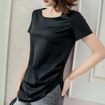 

RC22 Tops T Shirt Women Short Sleeve fuchsia Tshirt Women T Shirt