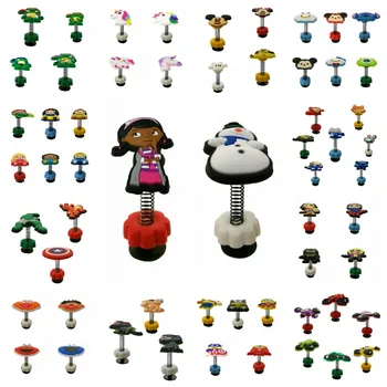 

12pcs/lot Sesame Street Spring Shoe Charms Avenger Unicorn Standing Shoe Accessories Mickey Jibz Croc Charms Kids Birthday Gift