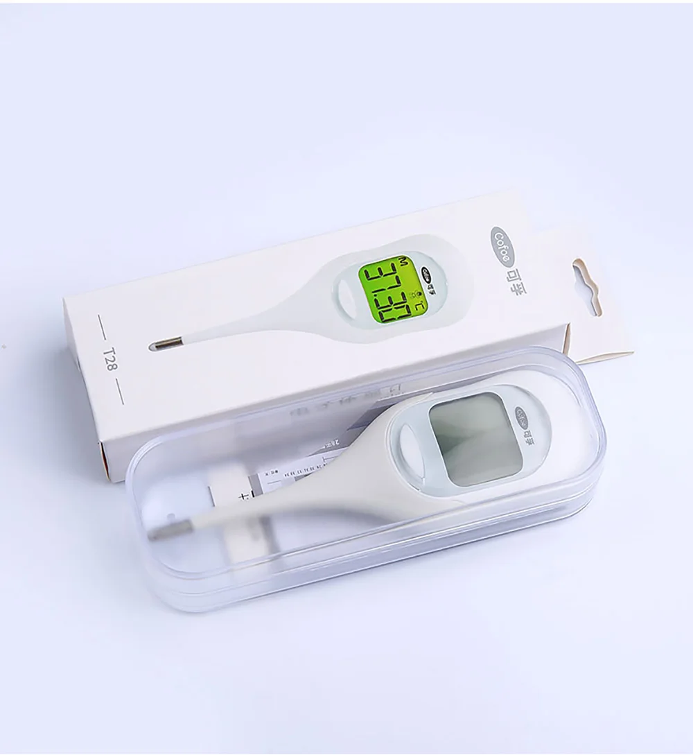 Cofoe термометр для контроля овуляции с мягкой головкой цифровой термометр для тела большой светодиодный дисплей медицинский прибор для измерения времени овуляции температура тела
