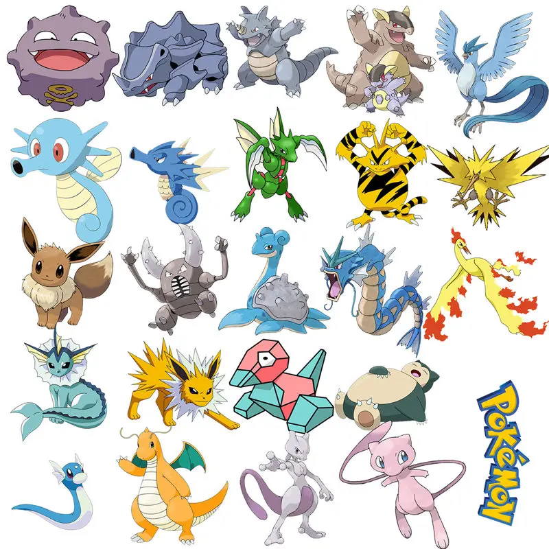 Наклейка s для Pokemon 100pc Виниловая наклейка для Macbook Air Pro Retina11 12 13 15 Xiaomi Asus hp ноутбук Милый Пикачу Монстры наклейка