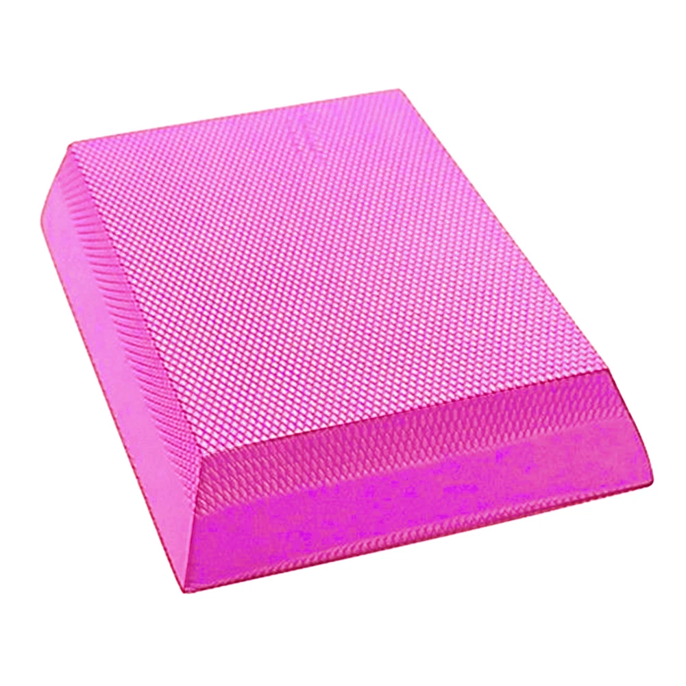 Розовый Балансировочный коврик для дома, не скользит, полный фитнес-коврик для йоги, тренировочный наколенник для боли в лодыжке, аксессуары для гимнастики, упражнений, пена - Цвет: Розовый