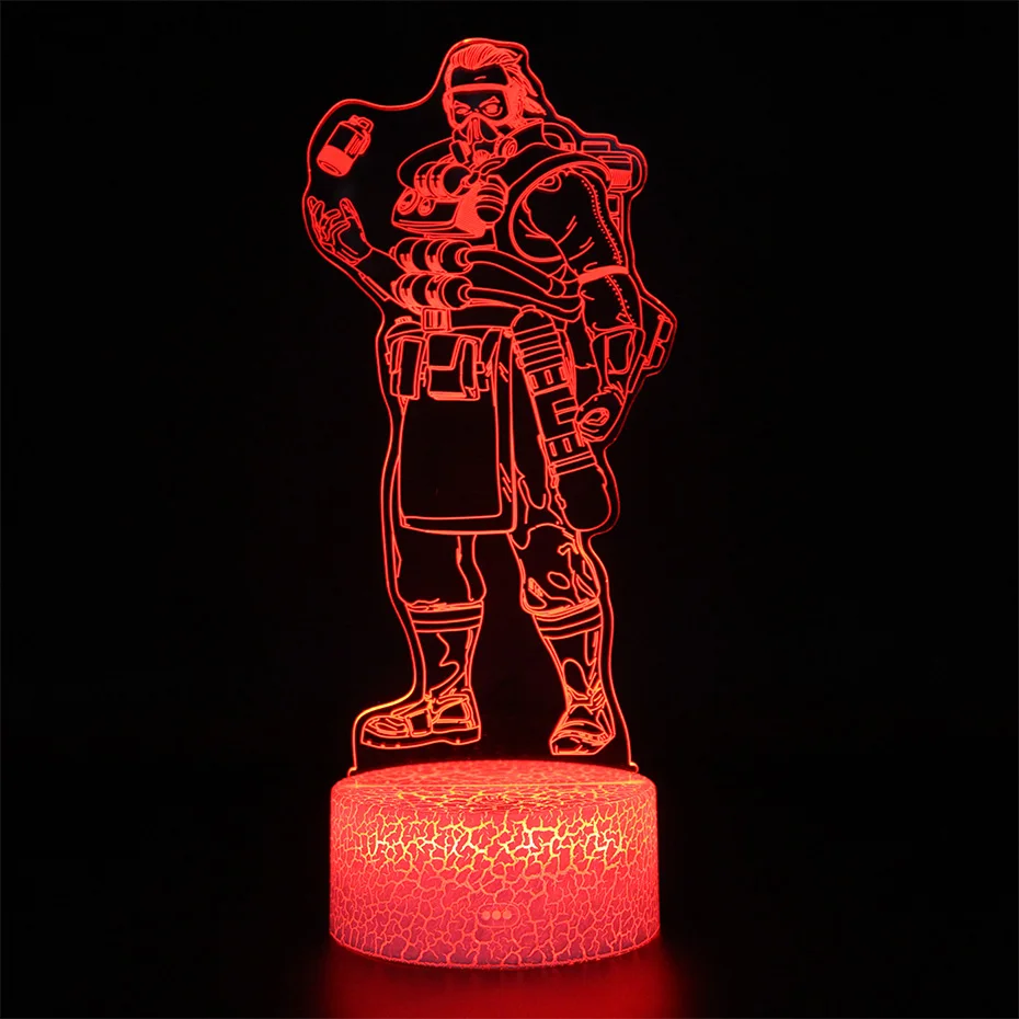 Battle Royale Game Nightlight APEX Legends Lamp Remote Control 3d Table Lamp APEX Sleep Light Party Decoration Nightlight