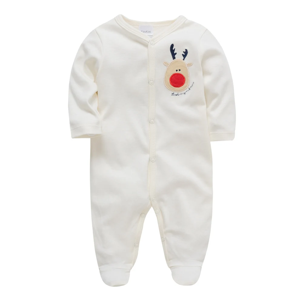 

Kavkas Baby Boy Clothes Spring And Autumn Embroidery Of Deer On Left Chest Long Sleeve Jumpsuit For New Born pour nouveaux nés