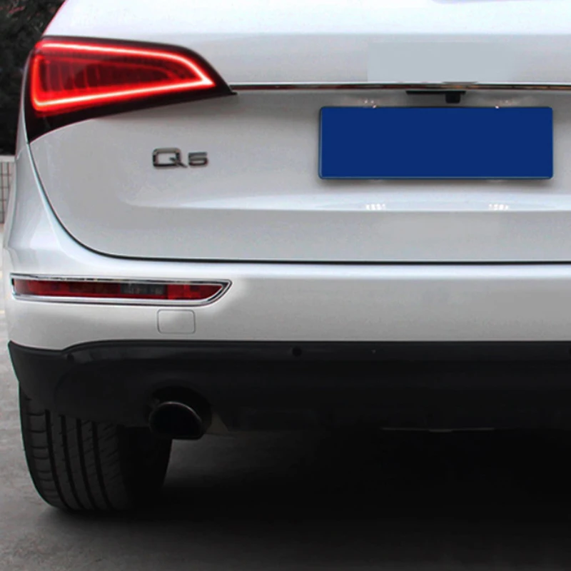 Carманго для Audi Q5 B8 B9 2012- автомобильный Стайлинг лампа заднего противотуманного фонаря накладка рамка наклейка хром внешние аксессуары