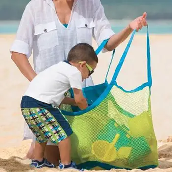 

Children Sand Away Protable Mesh Bag Kids Beach Toys Clothes Towel Bag Baby Toy Storage Sundries Bags Women Cosmetic Makeup Bags
