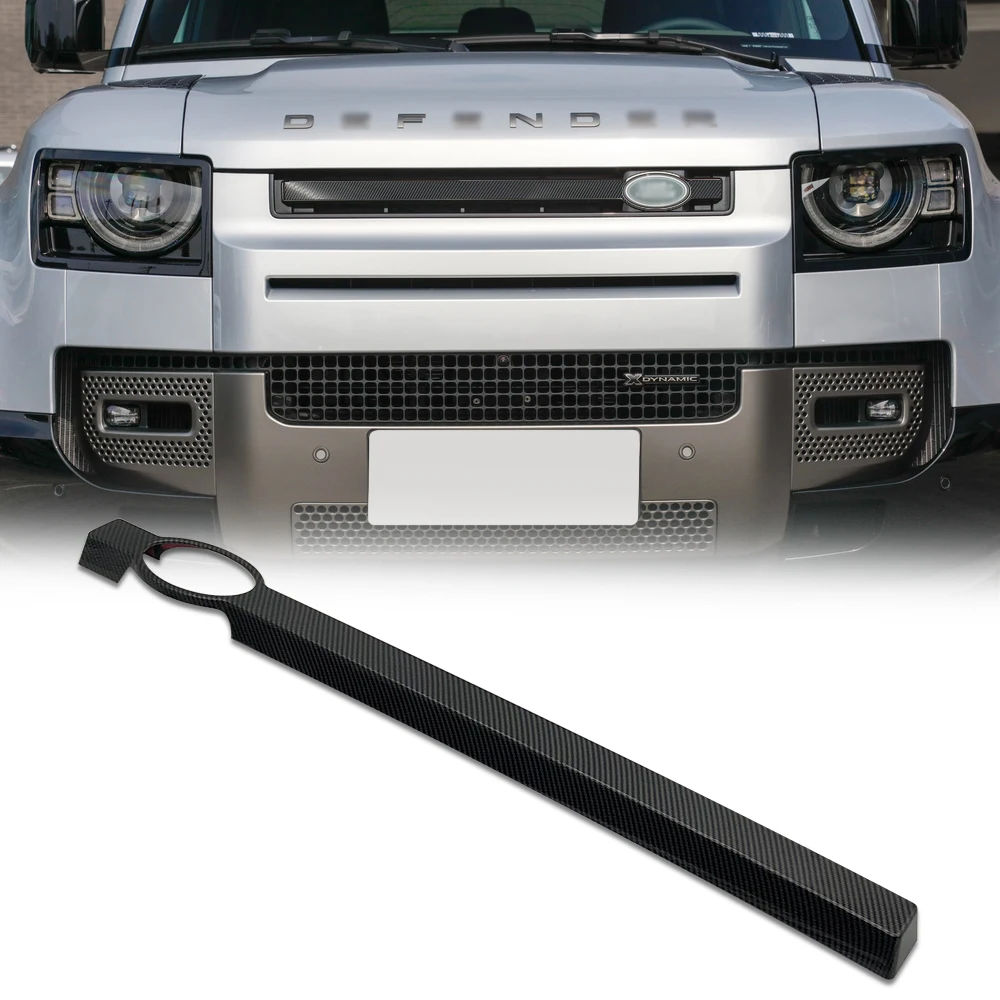 

Car Front Grille Decorative Frame Mid-Grid Decorative Strip Cover for Land Rover Defender 2020-2021 Car Accessories