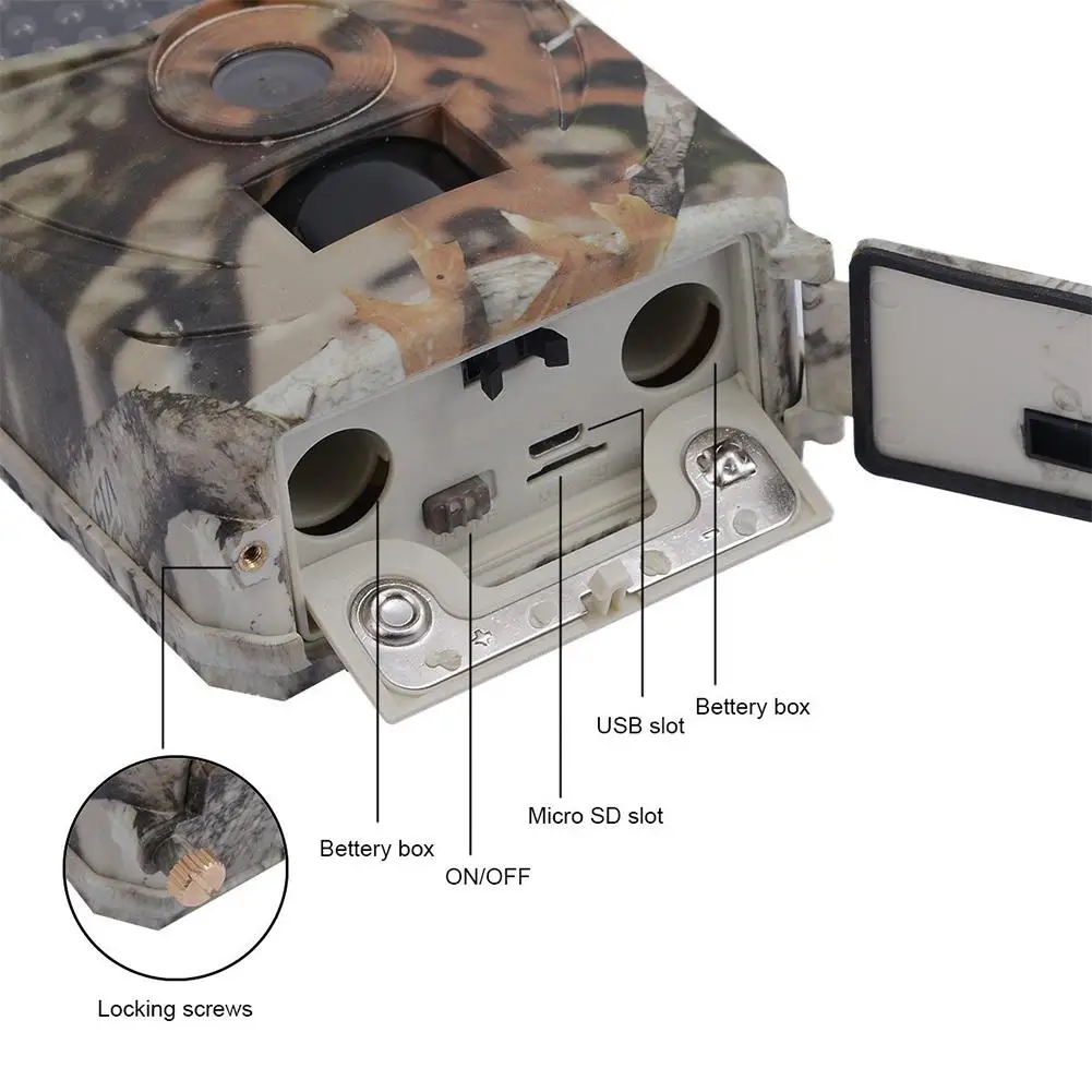 12MP 1080P охотничья камера 120 градусов PIR 100 инфракрасная камера наблюдения за животными