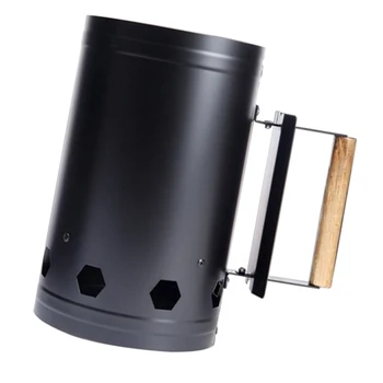 

BBQ Barbecue Chimney Starter Charcoal Grill Steel Quick