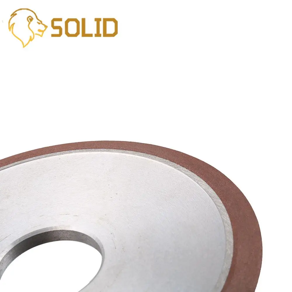 5" Diamond Grinding Wheel 125x32x6x8mm Resin Bond Grinder Cutter Double Hypotenuse 45Degree Angle 150Grit 1Pc