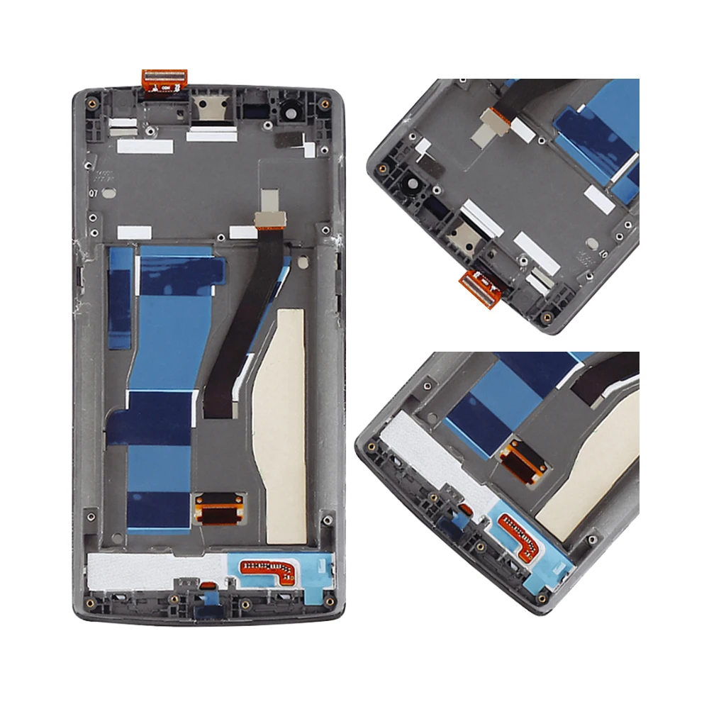 5," экран для OnePlus 1 lcd кодирующий преобразователь сенсорного экрана в сборе для Oneplus One дисплей с рамкой Замена 1+ 1 A0001 дисплей