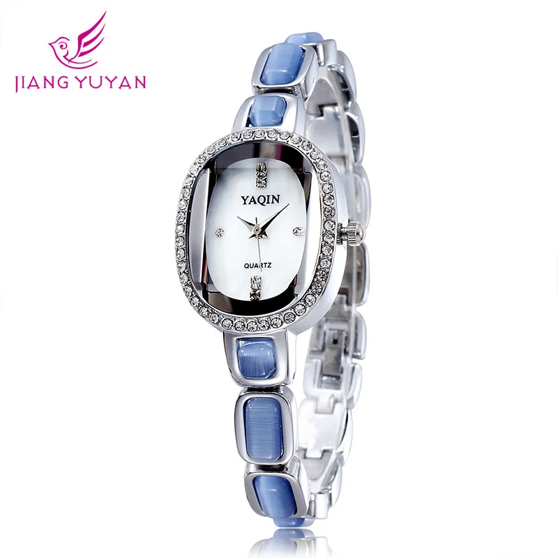 

2020New Fashion Ladies Crystal Rhinestone Bracelet Watch Luxury Stainless Steel Strap Quartz Ladies Simple Watch RelogioFeminino