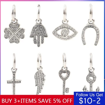 

CodeMonkey 100% 925 Sterling Silver 11 Style Wing Eyes Infinity Charms Beads Fit Original Bracelet For Women DIY Jewelry S108