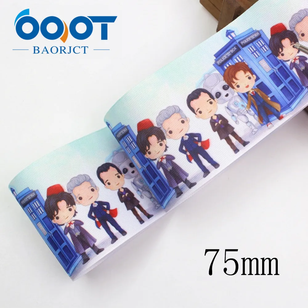 OOOT BAORJCT I-19921-2258, 75 мм 10 ярдов Хэллоуин Мультфильм корсажные ленты, лук кепки аксессуары и украшения, DIY ручной работы