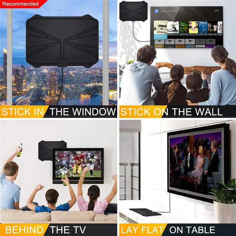 Новинка 2020 для помещений 1080 миль 4K 30 дБ цифровая ТВ антенна HD усилитель сигнала с