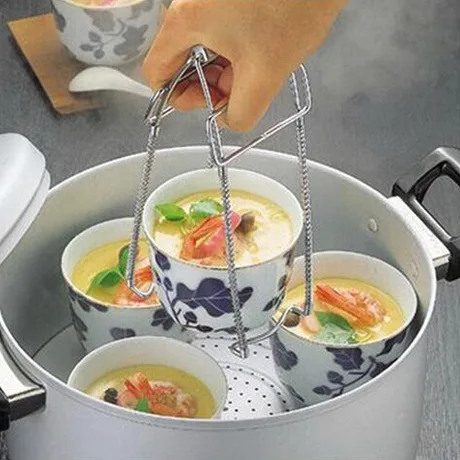 

Japan Kitchen Stainless Steel Take Bowl Clip Non-slip Defence Burn Clip Catch Dish Lifter Dish Holder