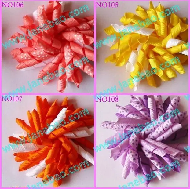 105 шт 3," коркер банты(сшитые) коркер заколки для волос модные коркер банты для волос