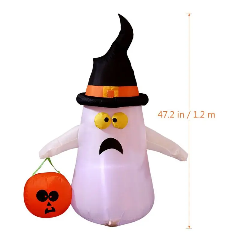 

4 Foot Halloween Inflatable Ghost White LED Lights for Outdoor and Indoor Deco