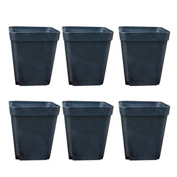 

100pcs Square Flower Pots Plastic Practical Cactus Succulent Rose Flowerpots Pots without Plates