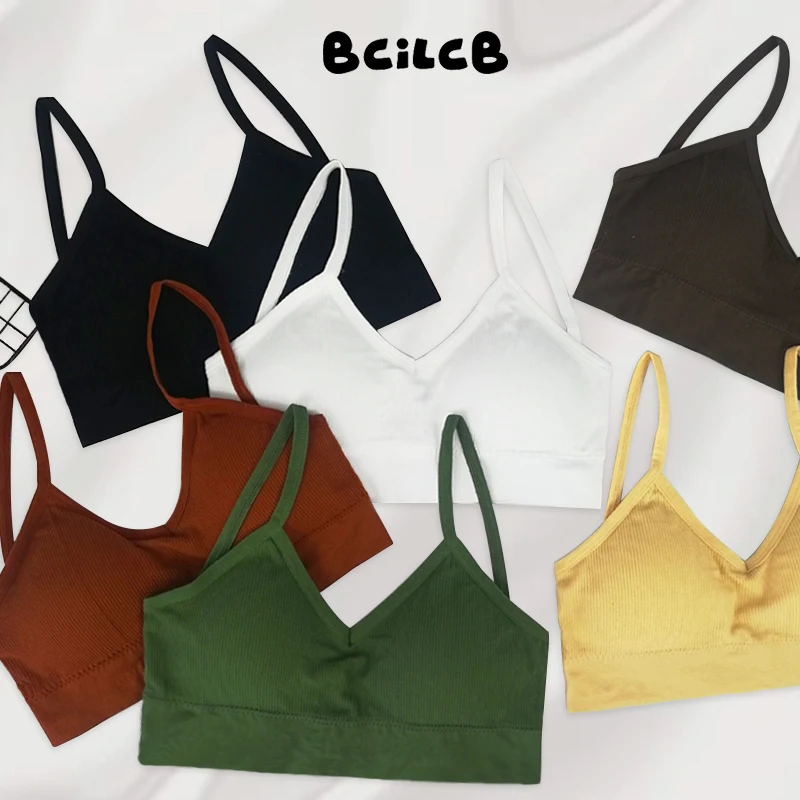 Sujetadores Sexy para mujer, sostén sin costuras, tipo U, con Espalda descubierta, transpirable, de realce, sin mangas, Sujetador deportivo sin costuras