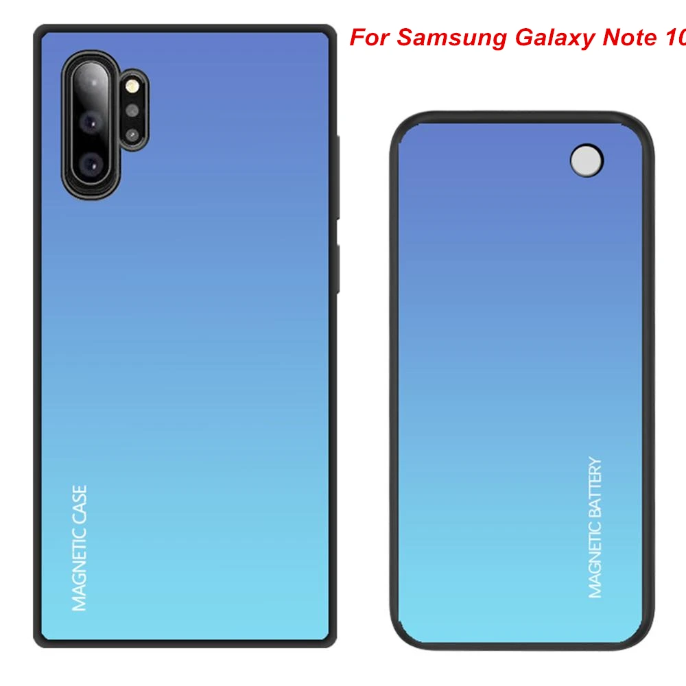 Темно-красный 5000 мАч для samsung Galaxy Note 10 10 Pro Чехол для зарядного устройства Внешний отдельный Задний зажим крышка зарядного устройства - Цвет: Темно-красный