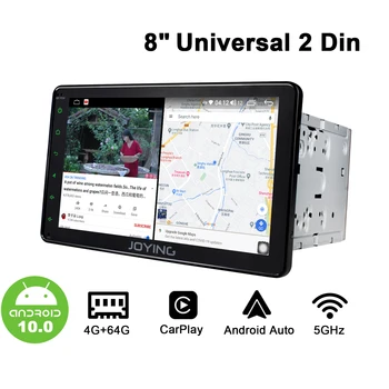 

AHD 1280*720 2Din 8" Universal Android10 Car Stereo Radio Carplay DSP GPS SPDIF Subwoofer WiFi 4G SIM Bluetooth 5.1 DVR DAB TPMS