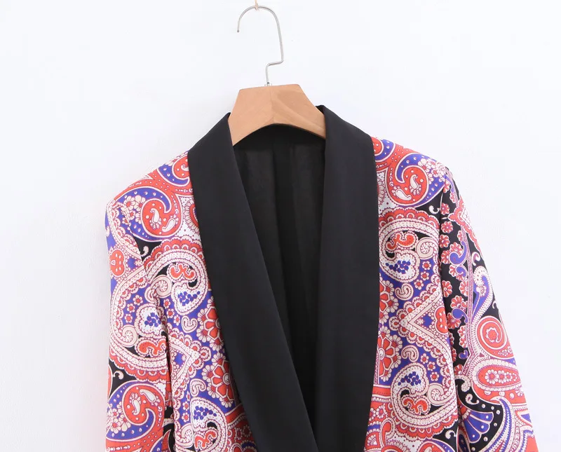 AliExpress EBay, западный стиль, весна и лето, с поясом, с принтом, костюм, куртка женская