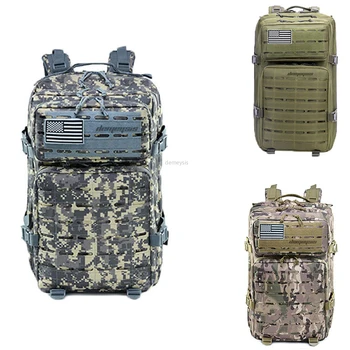 

47L Large Capacity Man Army Tactical Backpacks Military Travel Rucksack Outdoor 3P Molle Pack for Trekking Camping Hunting Bags