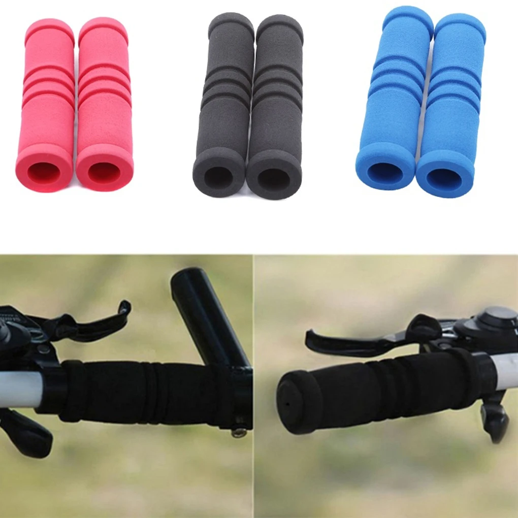 

1 Pair Sponge Bicycle Handlebar Grips 12*2.2cm Soft Handle Bar Covers Non-Slip Foam Cycling Accessories