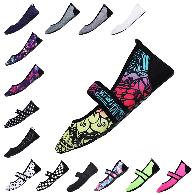 Water Shoes Aqua Shoes Women Summer Water Shoes Swimming Outdoor Female Aqua Beach Shoes Big Size Lightweight Ladies Yoga Sock Footwear