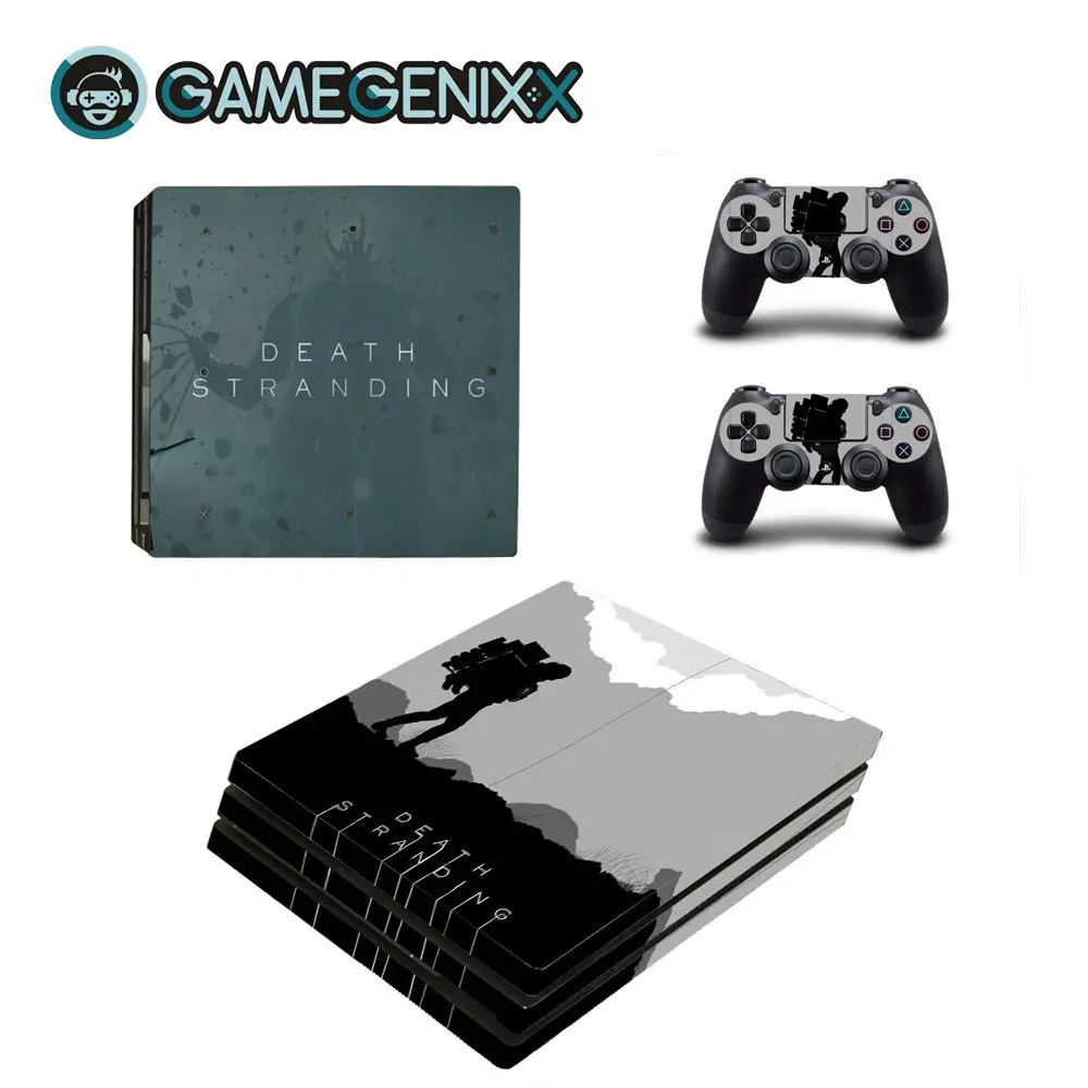 GAMEGENIXX Кожа Наклейка Защитная Наклейка Обложка полный набор для PS4 Pro консоли и 2 контроллеров-Death Stranding