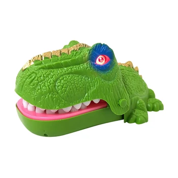 

Children'S Electric Lighting Dinosaur Tidy Toy Creative Luminous Dinosaur Game Classic Bite Finger Toy Funny Party Game Toys