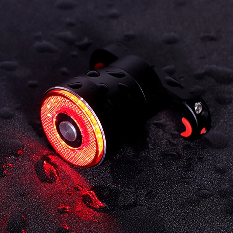 Clearance Bicycle Taillights Intelligent Sensor Turn Signal Brake Lights Usb Road Mtb Bike Saddle Rear Rechargeable Smart Light 2