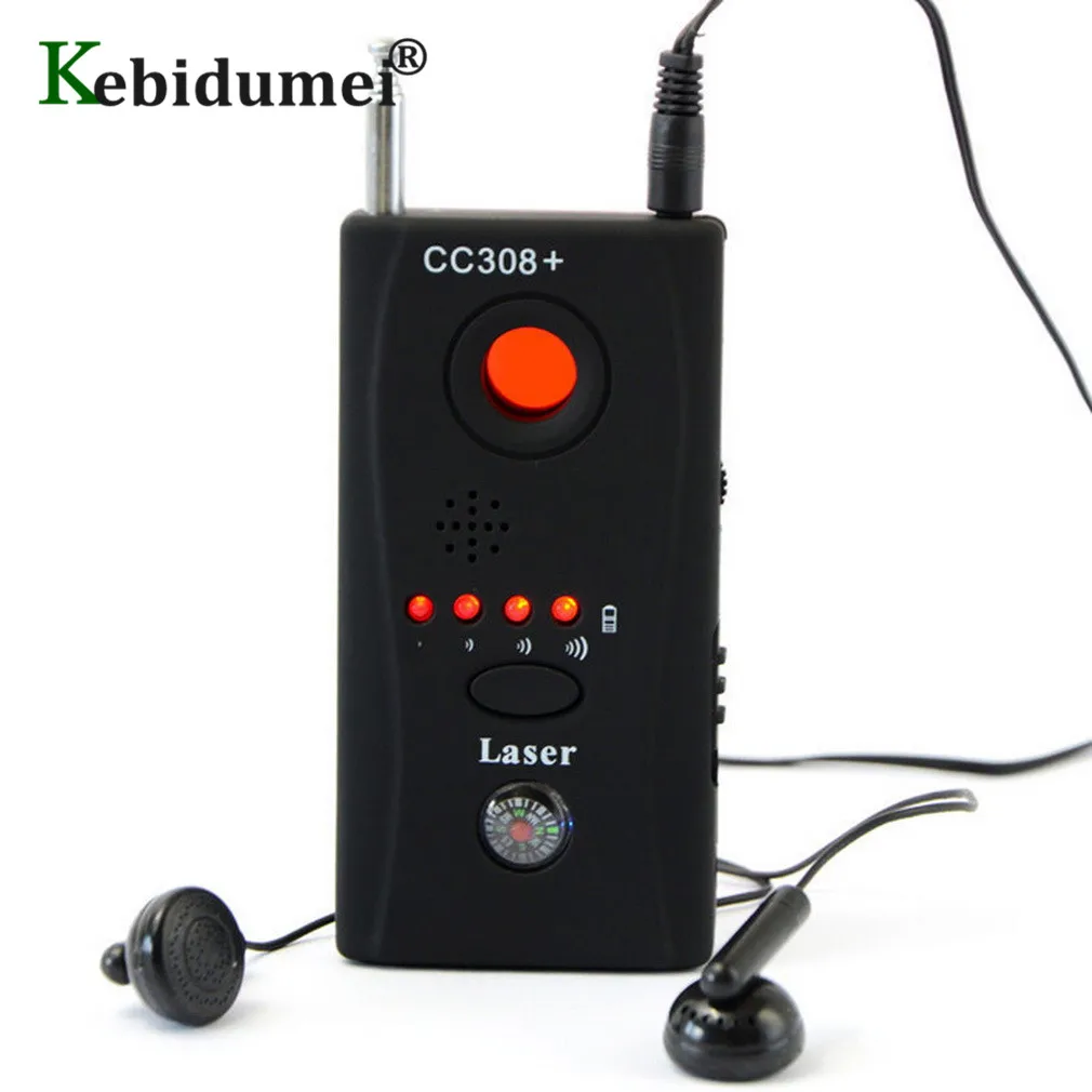 Bug Detector CC308 EU Power Adapter Anti-Spy Mini Wireless Camera Hidden Signal GSM Device Finder Privacy Protect Security hidden camera detector infrared camera detector camera detector signal detector