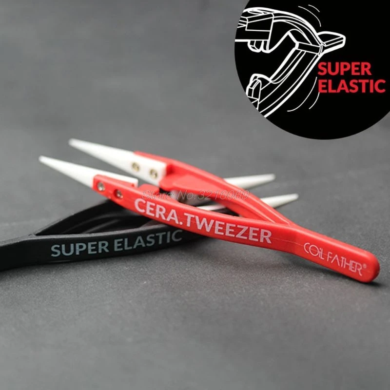 

1Pc Multi-functional Ceramic Tweezer DIY Small Tool Kit Accessories 133x31x10mm Red Black Whosale&DropShip
