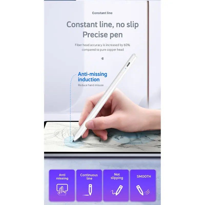 Емкостный стилус для сенсорного экрана, стилус для iPad Air Pro Pencil