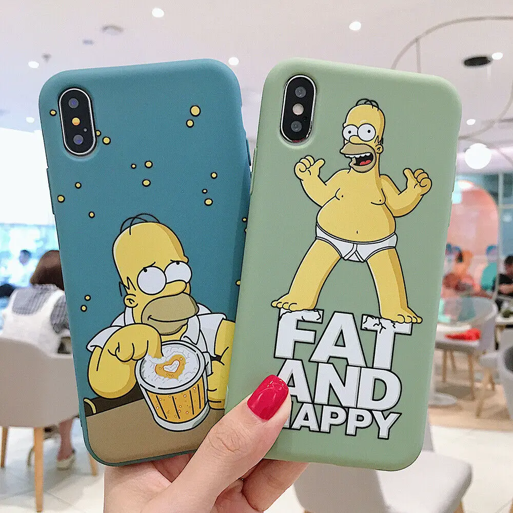 Забавный мультяшный чехол для iPhone 11 Pro X XS Max XR 8 7 6 6s Plus мягкий силиконовый защитный