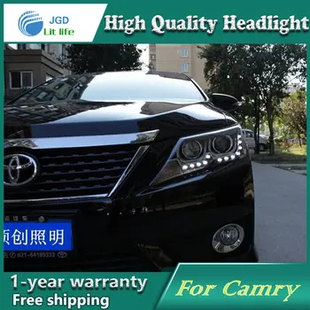 

high quality Car Styling for Toyota Camry 2012-2013 Camry Headlights LED Camry Headlight DRL Lens Double Beam Car Accessories