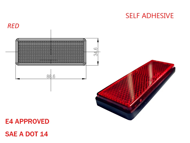 trailer reflector light lamp trailer parts RED首副本