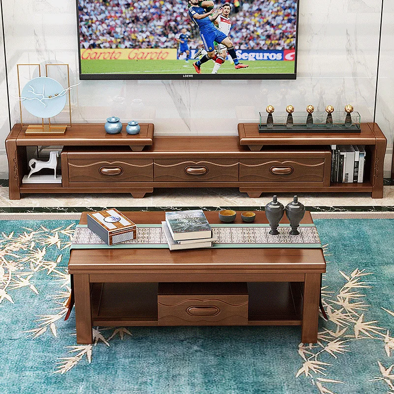 

Removable Extendable Solid Wood TV Cabinet Living Room Modern Chinese Style Solid Wood TV Cabinet with Economical 181 #