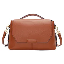 Женская новая модная сумка из натуральной кожи, Большая вместительная винтажная сумка через плечо, сумка через плечо