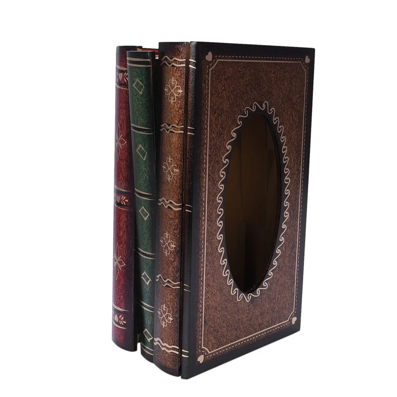 ABLA Ретро стиль книга форма коробка ткани