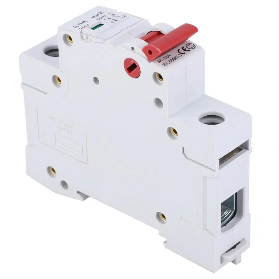 20A/25A/32A GYH8 изолирующий переключатель миниатюрный выключатель MCB 1P 240VAC